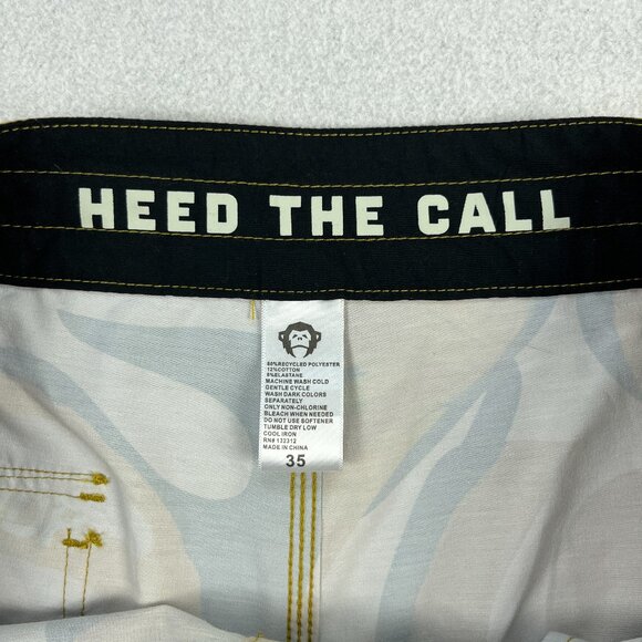 Howler Bros Bruja Board Shorts Mens 35 9" Inseam Monstera Mash Surf Swim Floral - Picture 6 of 10